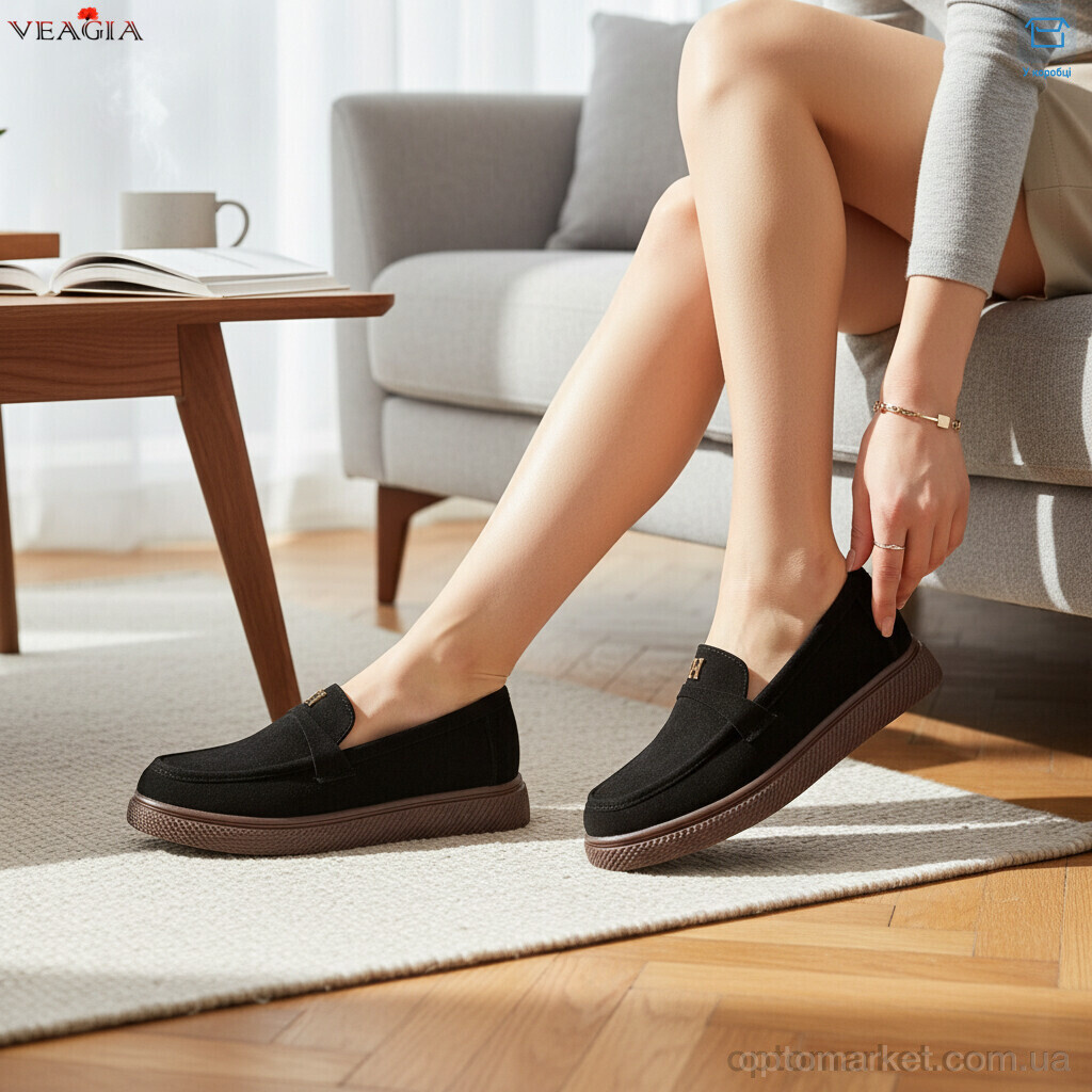 Купить Туфлі жіночі N50-1 Veagia чорний, фото 2