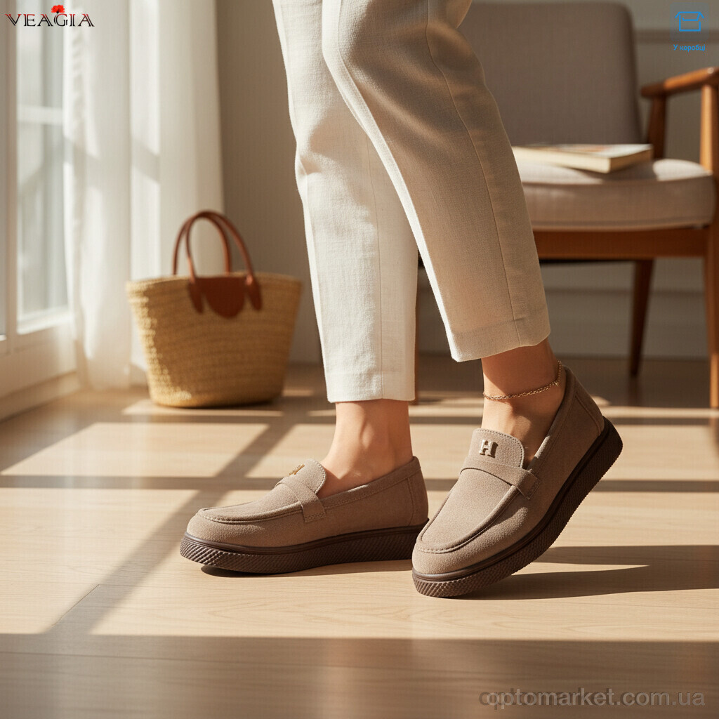 Купить Туфлі жіночі N50-2 Veagia коричневий, фото 2