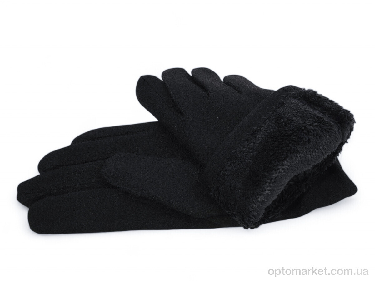 Купить Рукавички чоловічі N501 black Number one чорний, фото 2