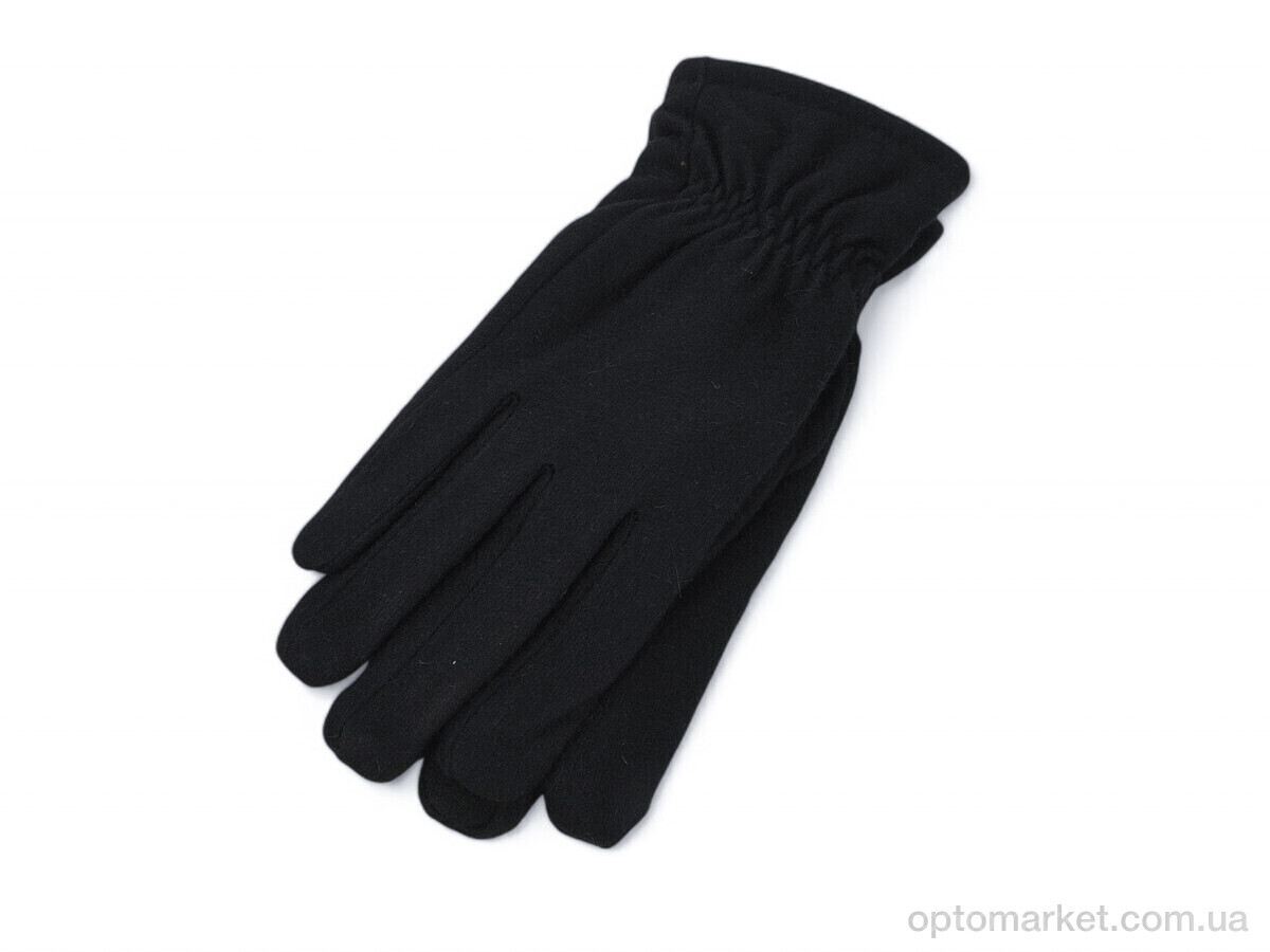 Купить Рукавички чоловічі N504 black Number one чорний, фото 1