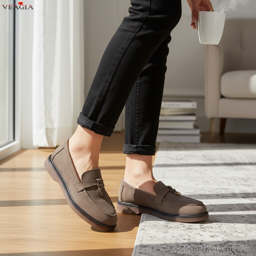 Купить Туфлі жіночі N51-2 Veagia коричневий, фото 2