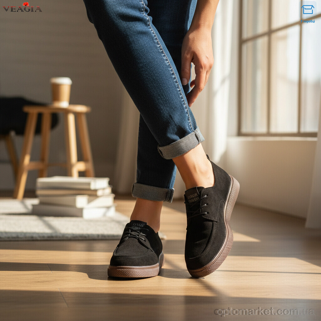 Купить Туфлі жіночі N53-1 Veagia чорний, фото 2