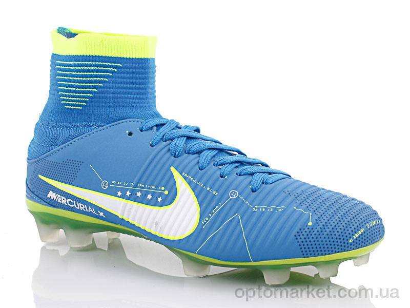 Купить Футбольне взуття чоловічі N547 Mercurial синій, фото 1