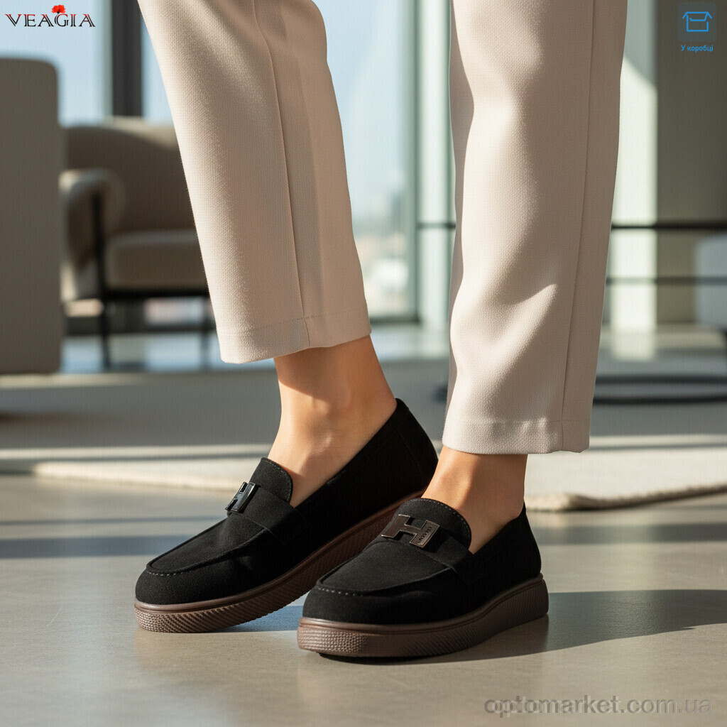 Купить Туфлі жіночі N57-1 Veagia чорний, фото 2