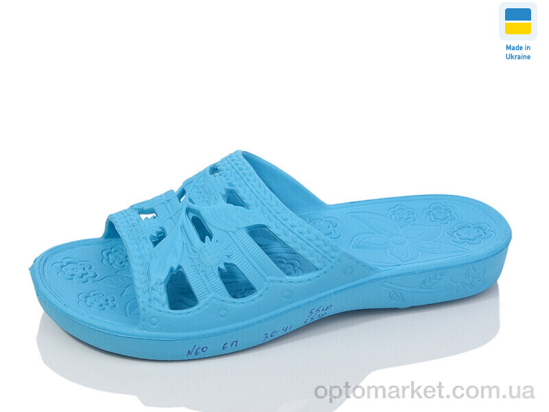 Купить Шльопанці жіночі N60 бірюза Krok блакитний, фото 1