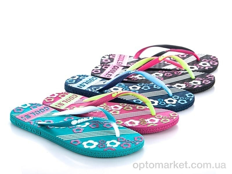 Купить Шльопанці жіночі N6002 Coolsi мікс, фото 1