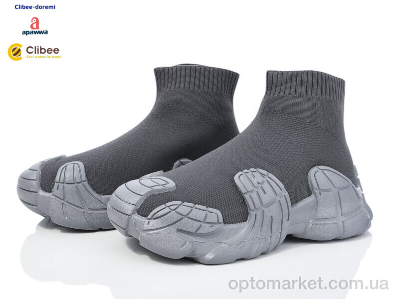 Купить Кросівки дитячі N6100 l.grey-d.grey Apawwa сірий, фото 1