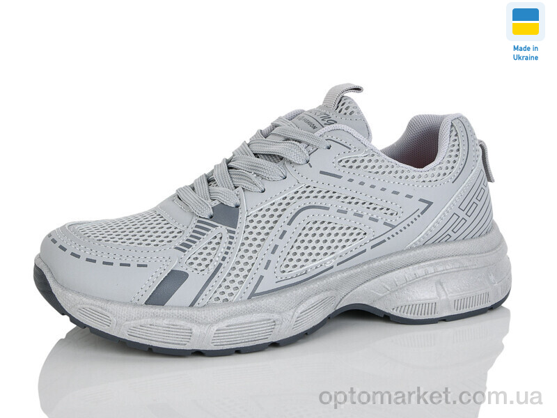 Купить Кросівки жіночі N675 св.сірий-графіт Walking сірий, фото 1