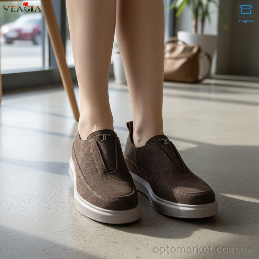 Купить Туфлі жіночі N68-2 Veagia коричневий, фото 3