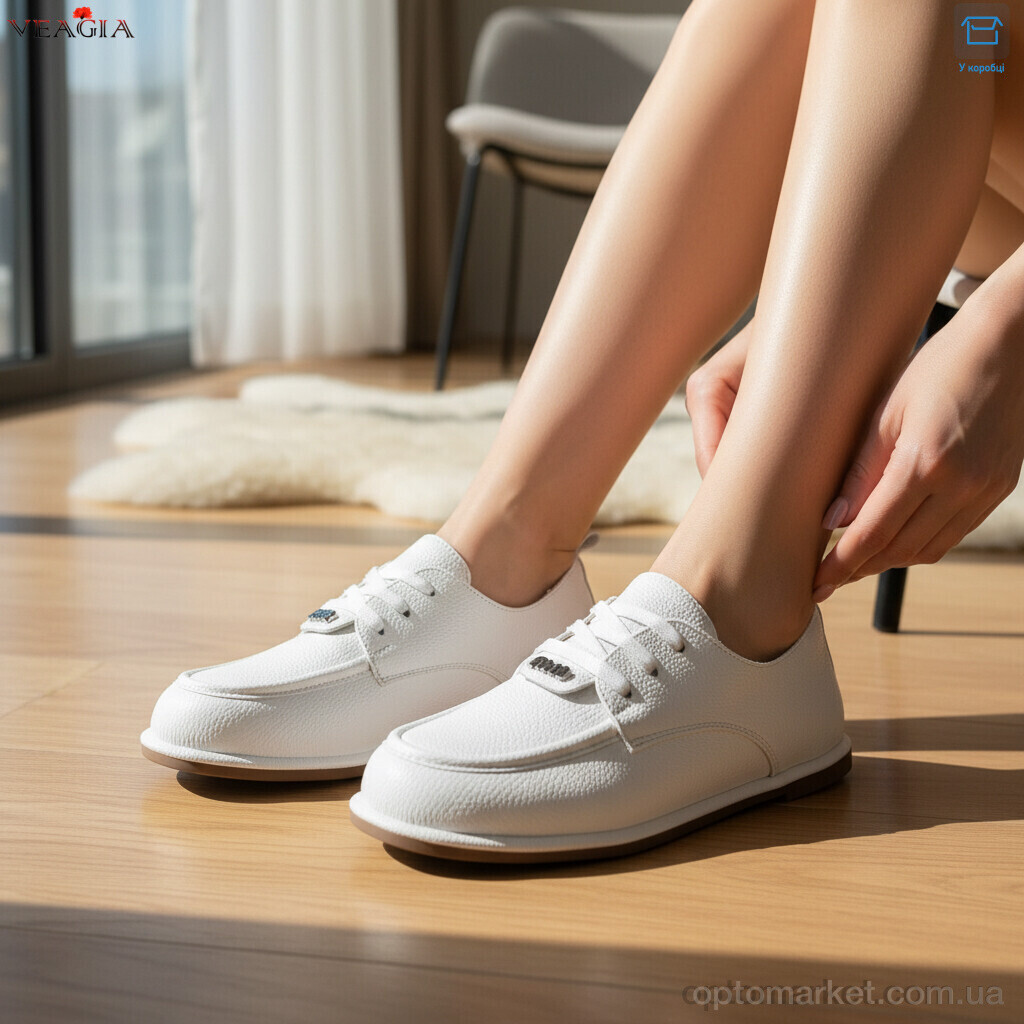 Купить Туфлі жіночі N70-2 Veagia білий, фото 2