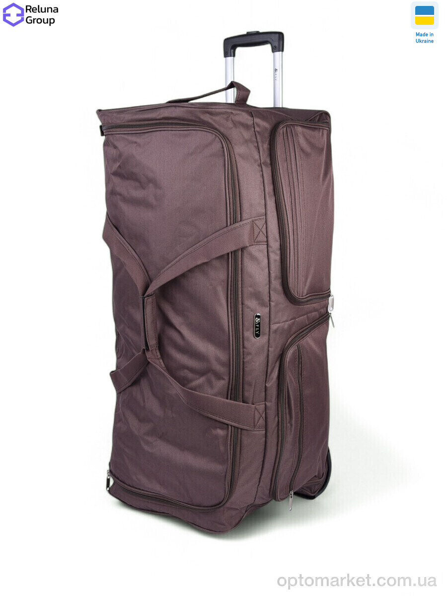 Купить Сумка унісекс N8001 brown (76x36x37см) Fly коричневий, фото 7