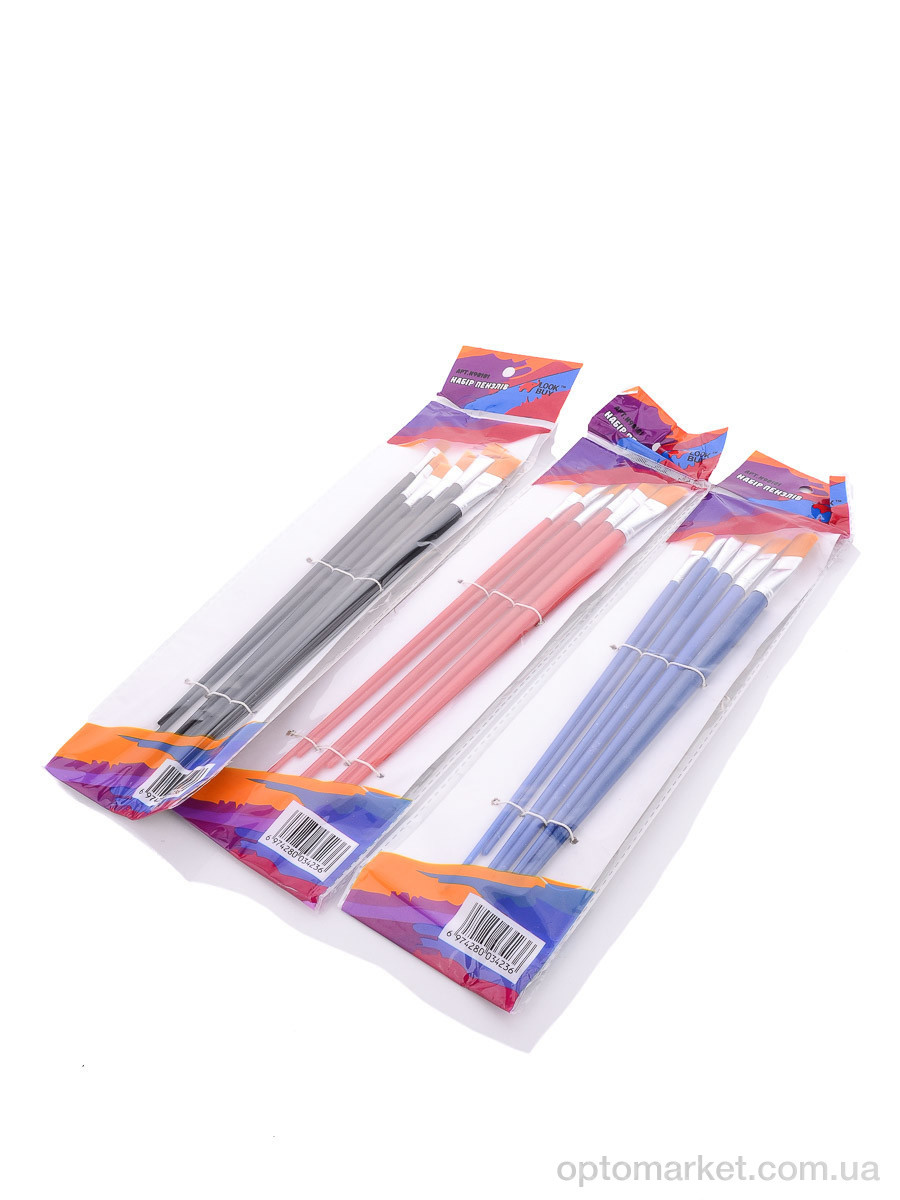 Купить Канцелярія N90101 mix Набір пензликів 6шт LOOK&BUY, фото 1