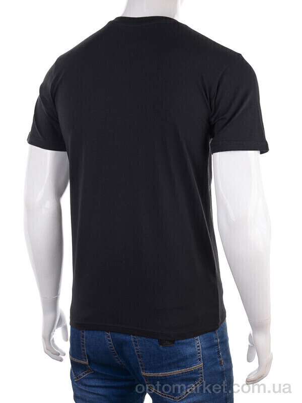 Купить Футболка чоловічі Nabo 01 black Nabo чорний, фото 2