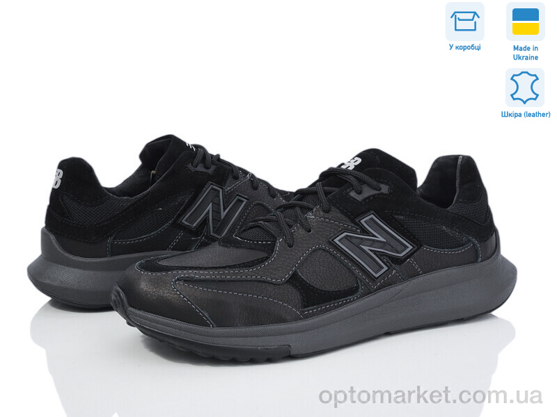 Купить Кросівки чоловічі NB24 N.w balance чорний, фото 2