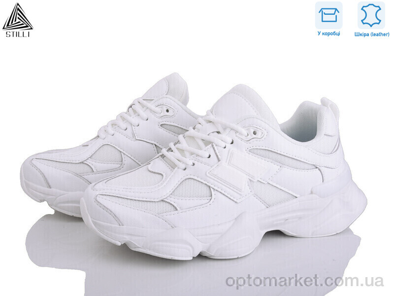 Купить Кросівки жіночі NB300-11 шкіра піна Stilli білий, фото 1
