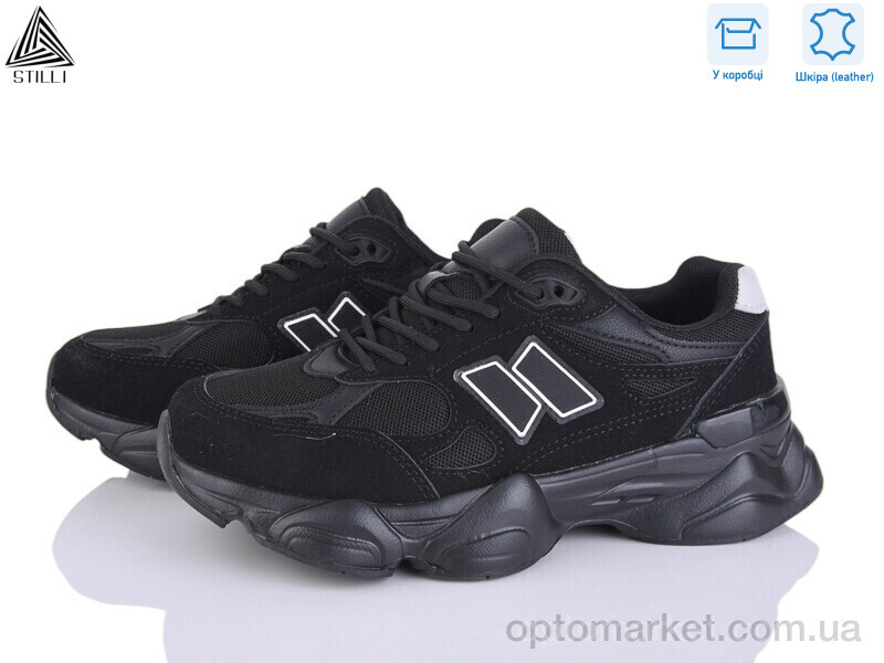 Купить Кросівки жіночі NB400-10 піна шкіра Stilli чорний, фото 1