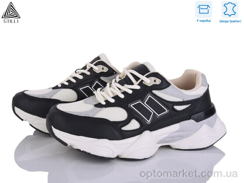Купить Кросівки жіночі NB400-12 піна шкіра Stilli чорний, фото 1