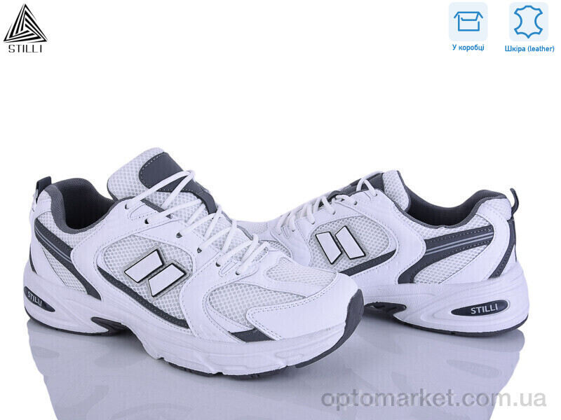 Купить Кросівки чоловічі NB640-8 шкіра піна Stilli білий, фото 1