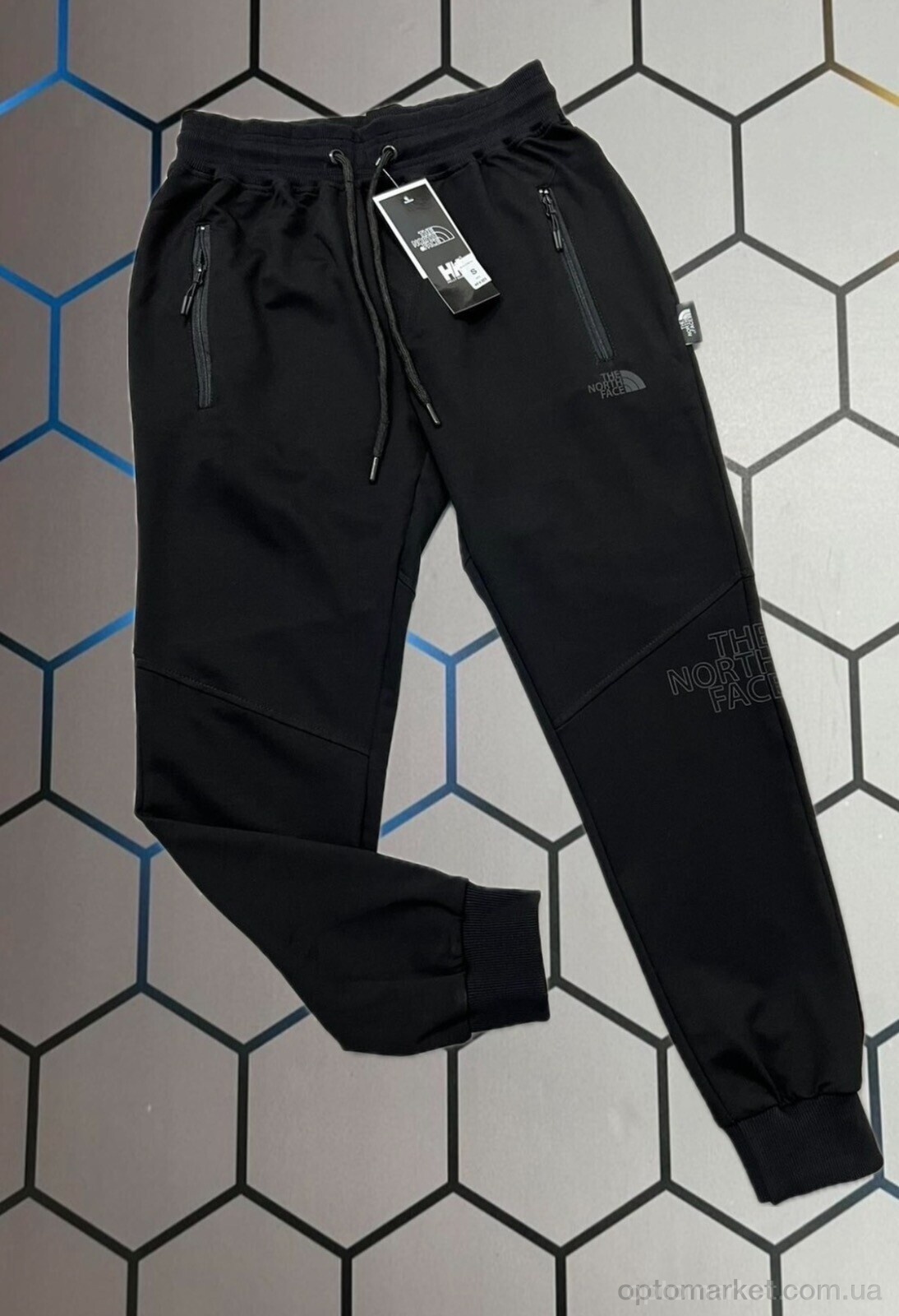 Купить Спортивні штаны чоловічі nf-11292-t T.e north face чорний, фото 3