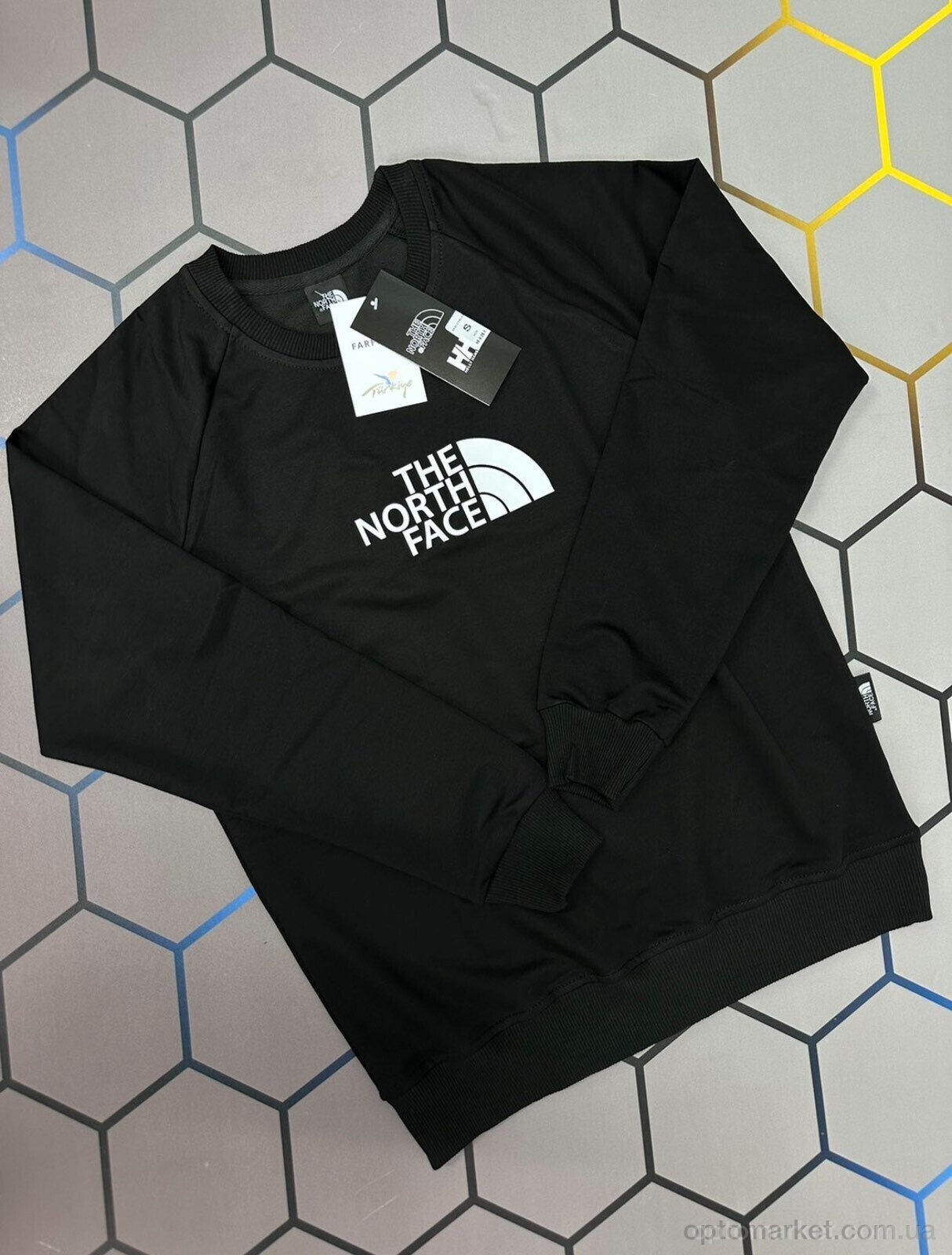 Купить Батник чоловічі nf1230 T.e north face чорний, фото 3