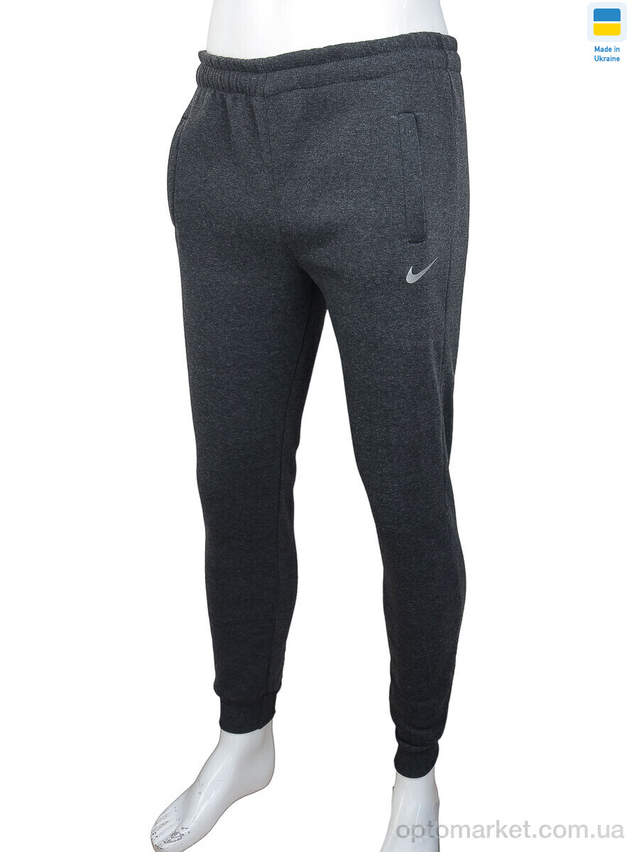Купить Спортивні штаны чоловічі Ni grey, флис (06970) N.ke сірий, фото 2