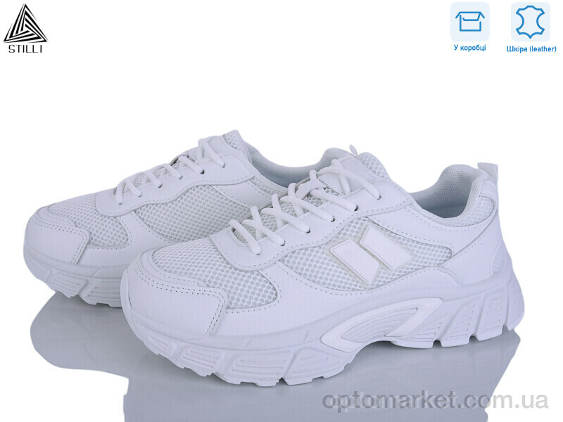 Купить Кросівки жіночі NK150-1 шкіра Stilli білий, фото 1