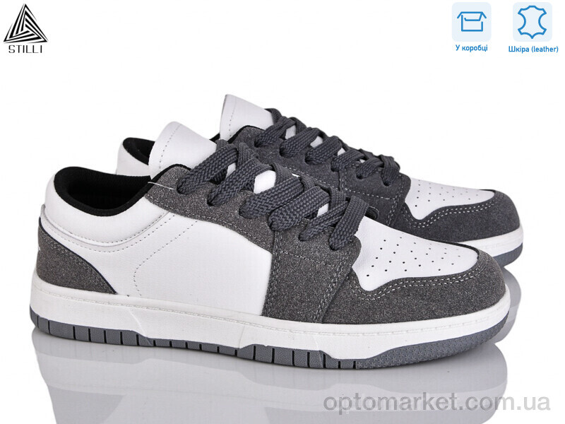 Купить Кросівки жіночі NK20-15R шкіра піна Stilli сірий, фото 1