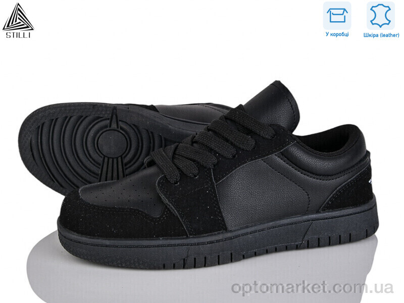 Купить Кросівки жіночі NK20-21R шкіра піна Stilli чорний, фото 1
