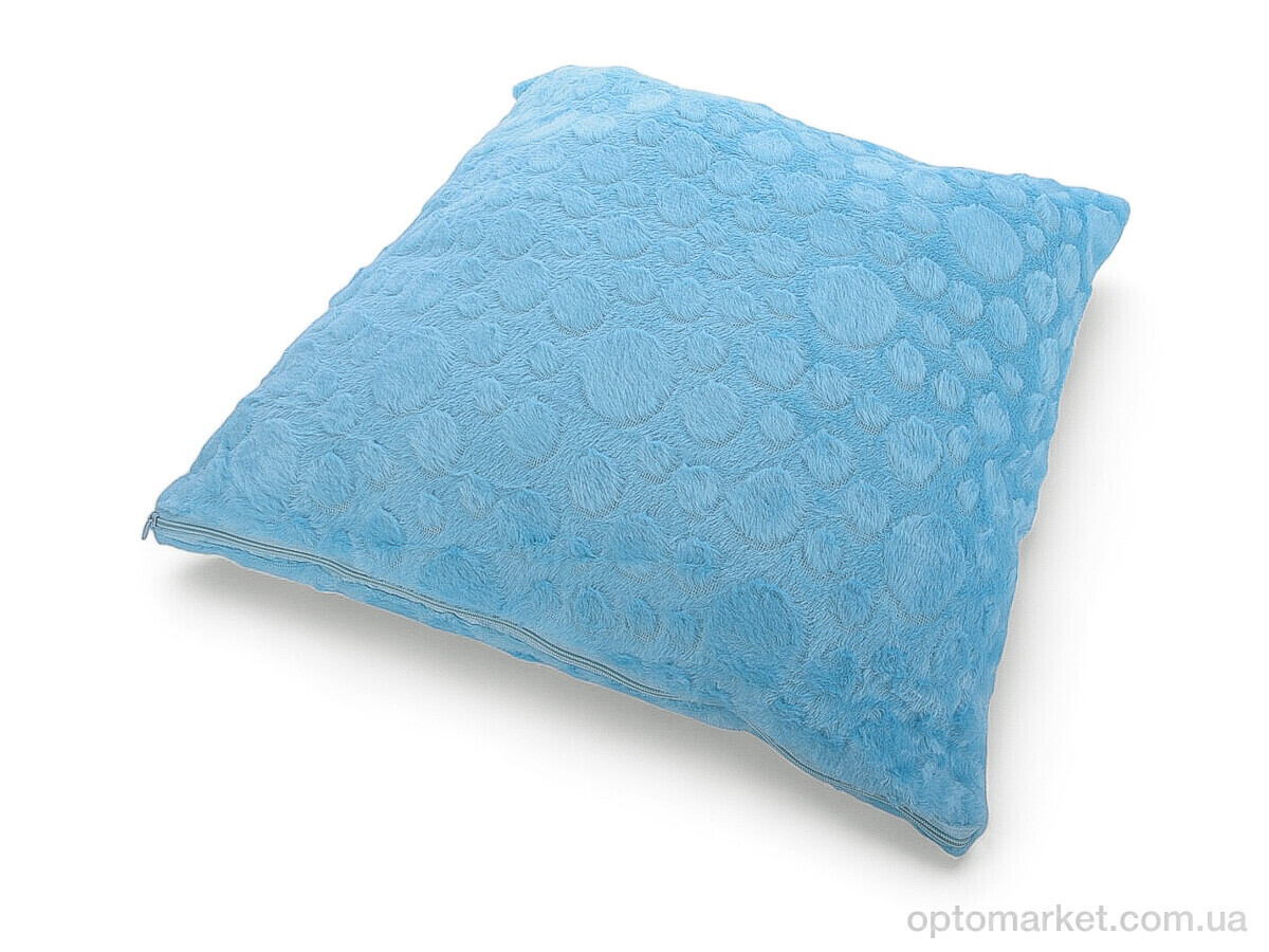 Купить Подушка унісекс Норка круг 08286 l.blue (42*42) Obuvok блакитний, фото 2