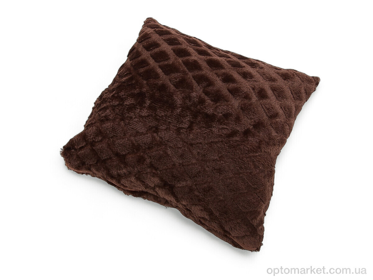 Купить Подушка унісекс Норка ромб 08124 brown (42*42) Obuvok коричневий, фото 1