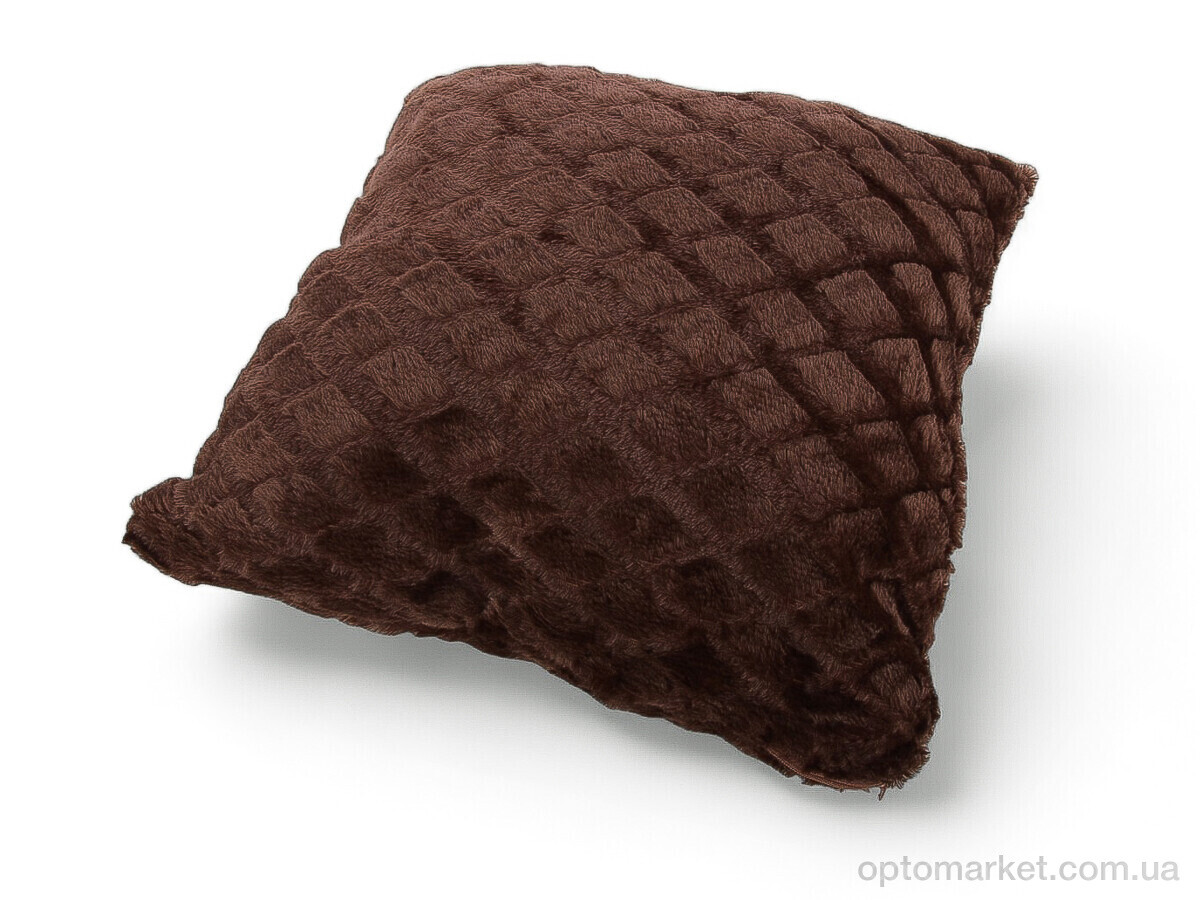 Купить Подушка унісекс Норка ромб 08124 brown (42*42) Obuvok коричневий, фото 2