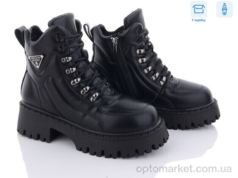 Купить Черевики жіночі NT110-1 L&M чорний, фото 1