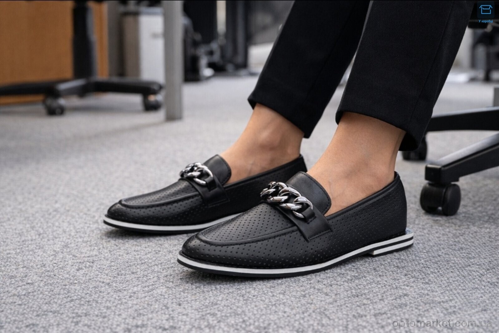 Купить Туфлі жіночі NX179-1 Loretta чорний, фото 2