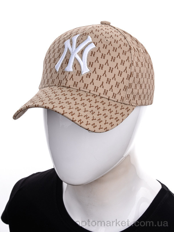 Купить Кепка жіночі NY ассорти 006-11 beige N.w York бежевий, фото 4
