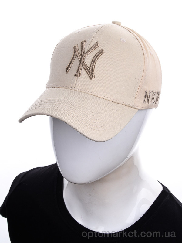 Купить Кепка жіночі NY ассорти 006-4 beige N.w York бежевий, фото 4