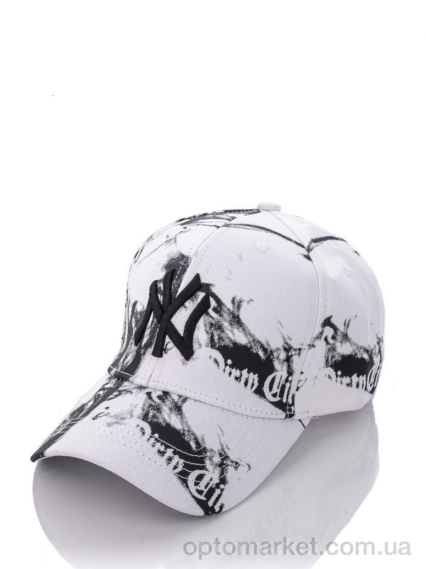 Купить Кепка унісекс NY мрамор 003 white N.w York чорний, фото 2