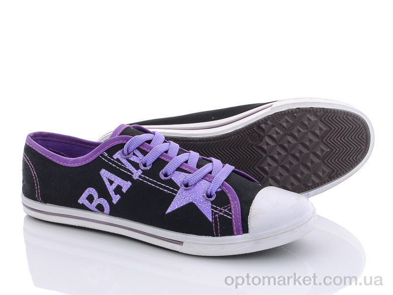 Купить Кеди жіночі OB3370 black-violet Zelart чорний, фото 1