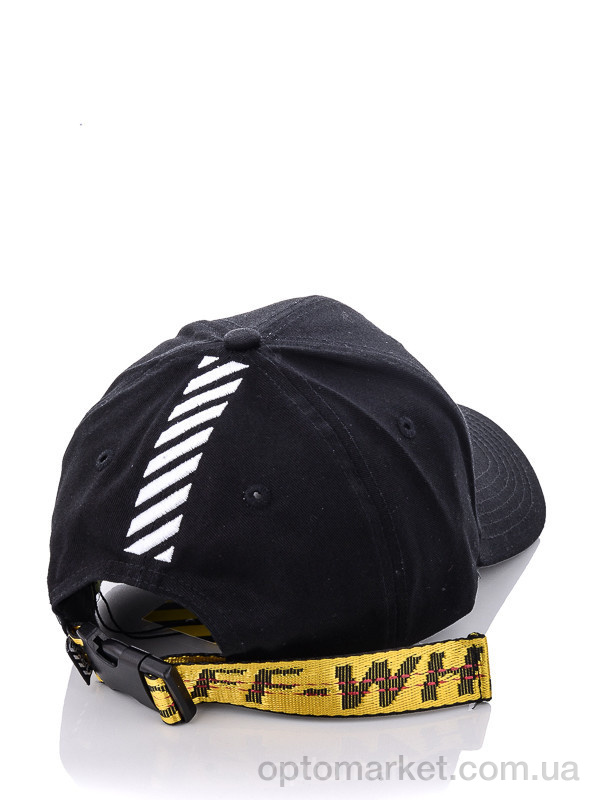Купить Кепка чоловічі Off-White 002 black-white O.f white чорний, фото 3