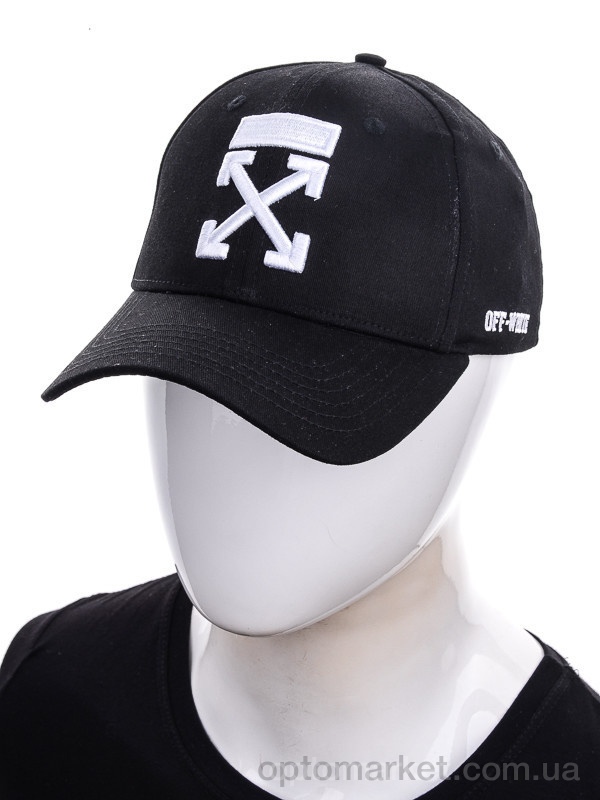 Купить Кепка чоловічі Off-White 002 black-white O.f white чорний, фото 4
