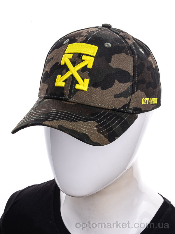 Купить Кепка чоловічі Off-White 002 khaki O.f white коричневий, фото 4