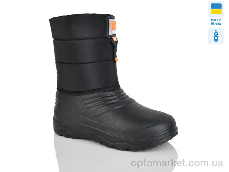 Купить Чоботи з піни дитячі Олімп С дит.12 помаранчевий Олимп чорний, фото 1