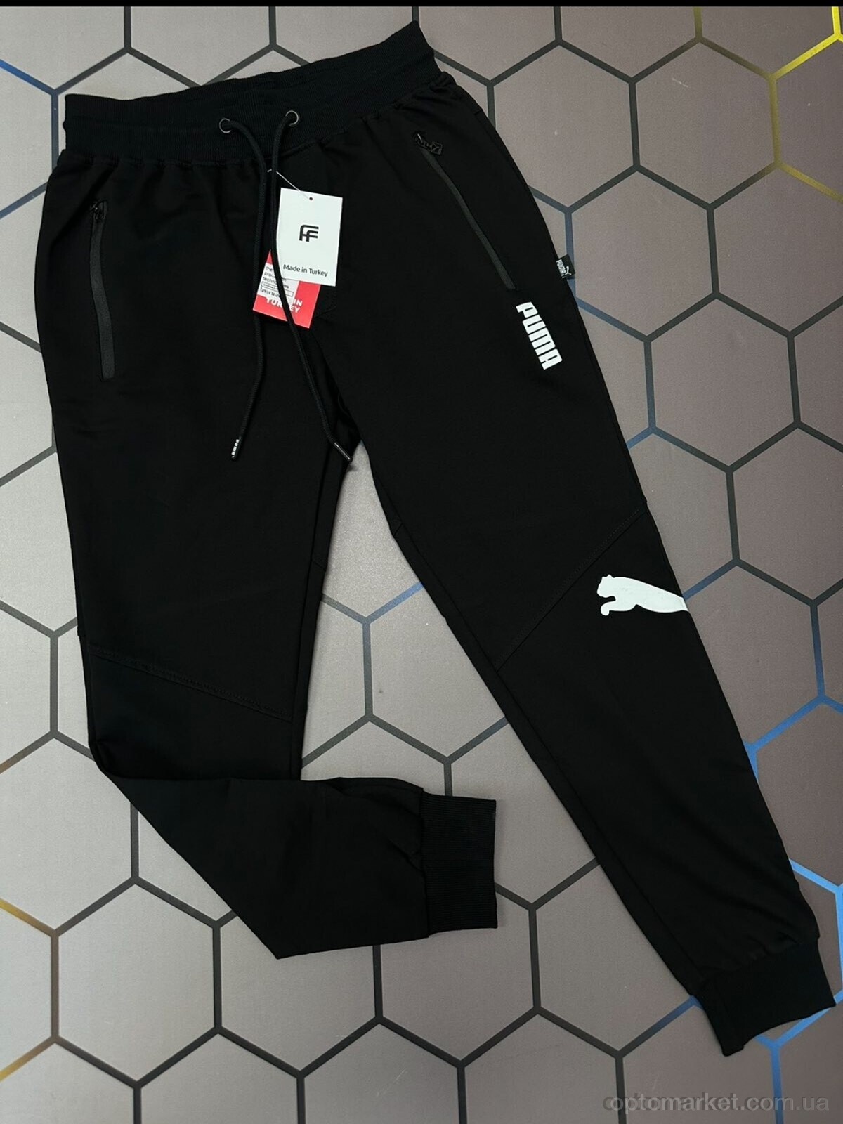 Купить Спортивні штаны чоловічі p-210903 P.ma чорний, фото 3
