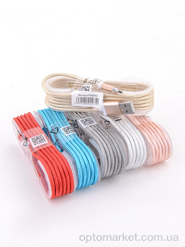 Купить Техніка та електроніка P00042 mix USB Кабель 1,5м.,10шт., 4 кол LOOK&BUY, фото 1