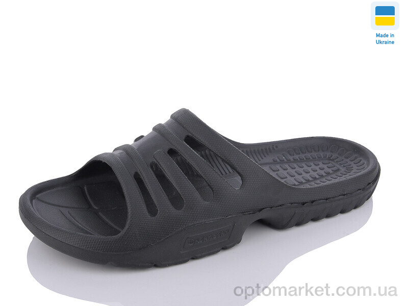 Купить Шльопанці чоловічі П01 чорний DS чорний, фото 1