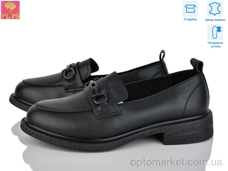 Купить Туфлі жіночі P04-1 PLPS чорний, фото 1
