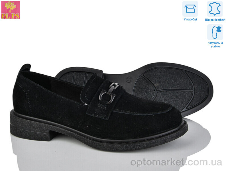 Купить Туфлі жіночі P04-2 PLPS чорний, фото 1