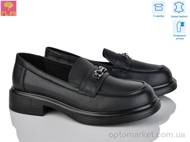 Купить Туфлі жіночі P06-1 PLPS чорний, фото 1