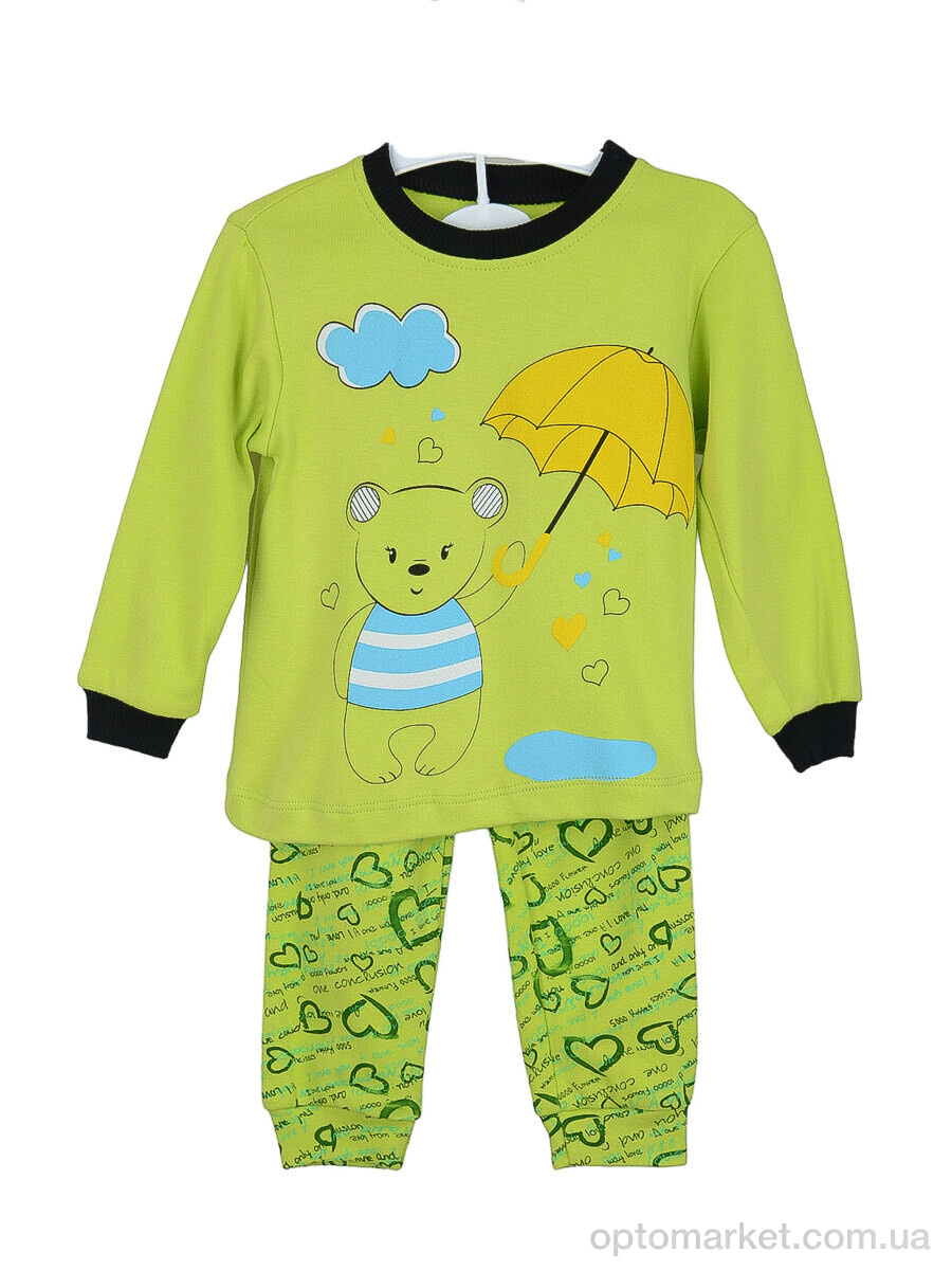 Купить Пижама дитячі P087 rain of love fistik-yesili OL зелений, фото 1