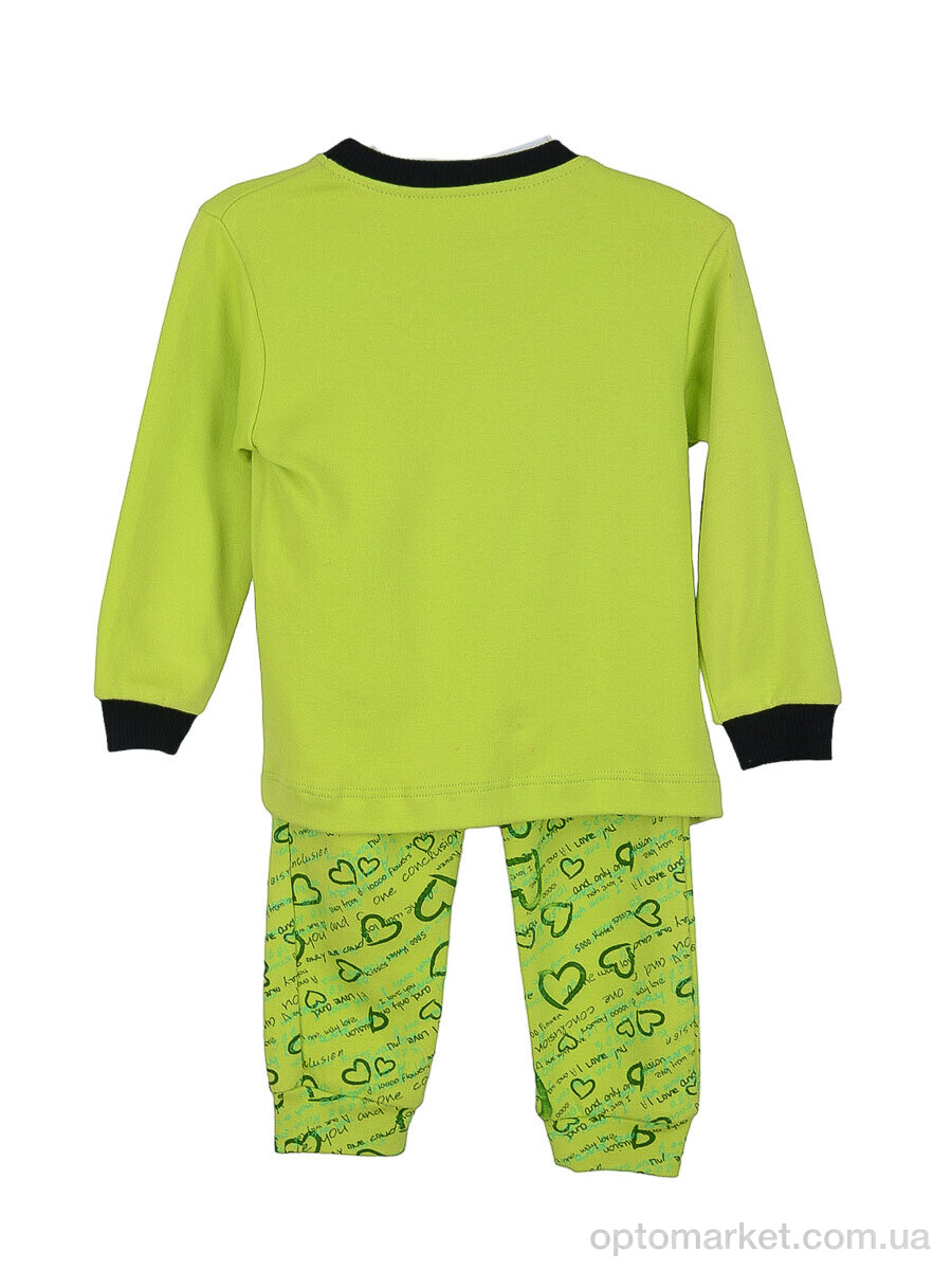 Купить Пижама дитячі P087 rain of love fistik-yesili OL зелений, фото 2