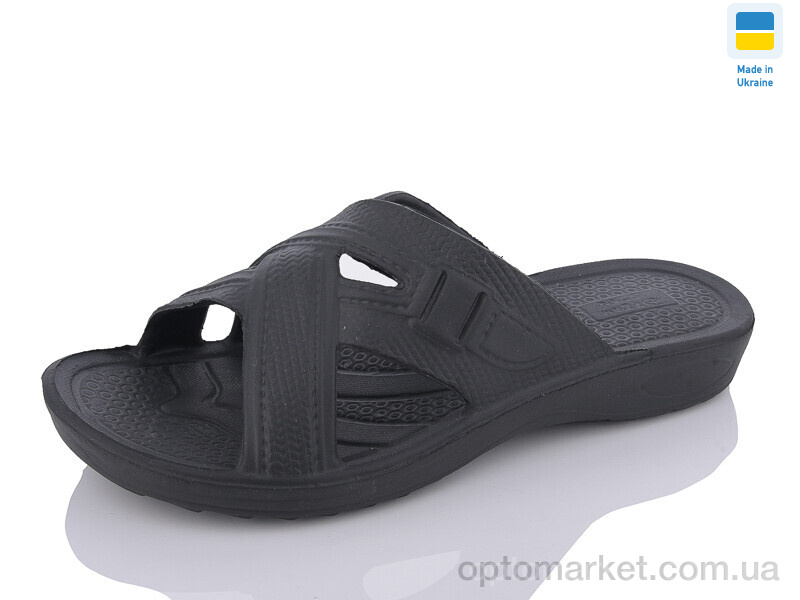Купить Шльопанці чоловічі П11 чорний DS чорний, фото 1
